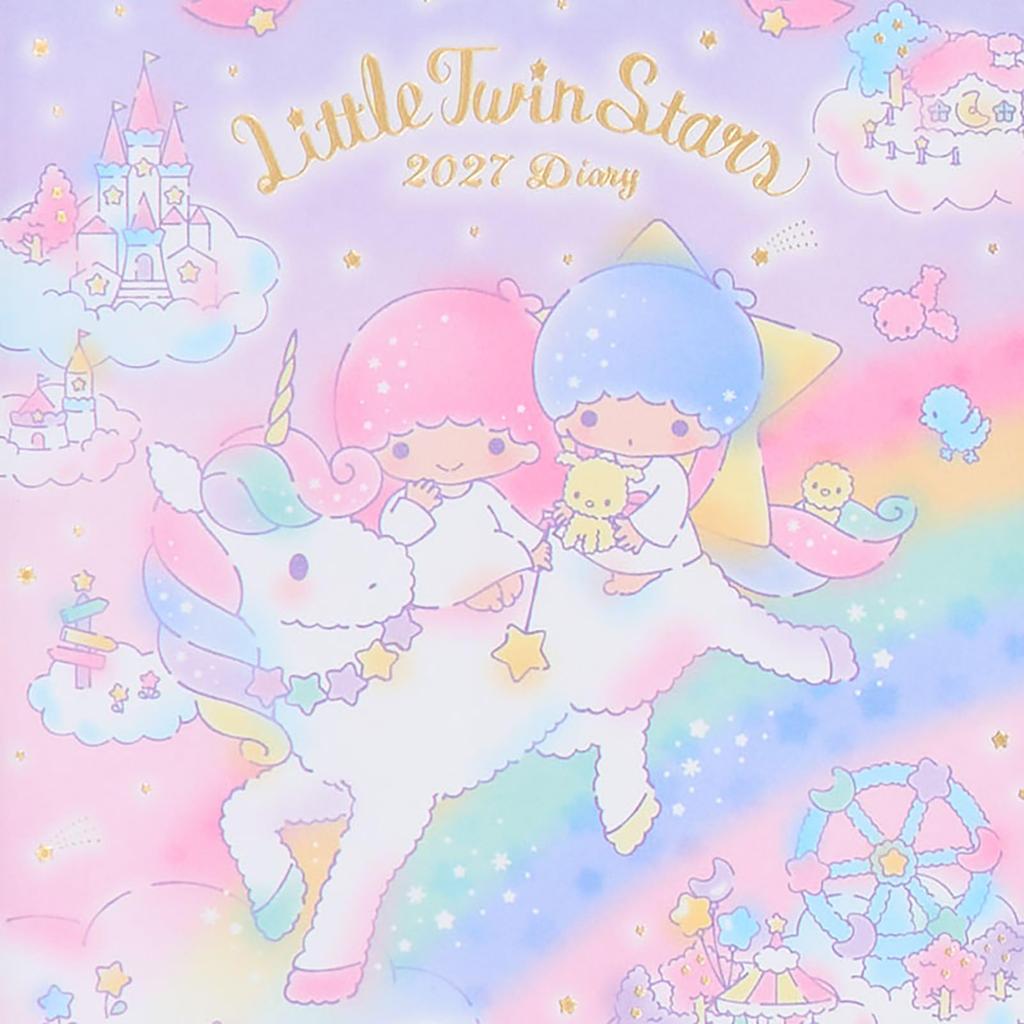 Sanrio B6 Diary (Block Type) 2027 Little Twin Stars Kiki & Lala October Start Planner Schedule Book 922790