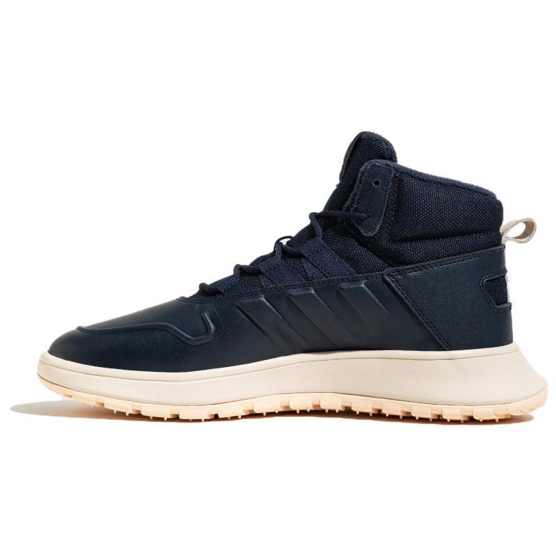 adidas Neo FUSION STORM Cushioning Wear Resistant Mid Top Casual Shoes Unisex Navy Blue Sneakers IF1626