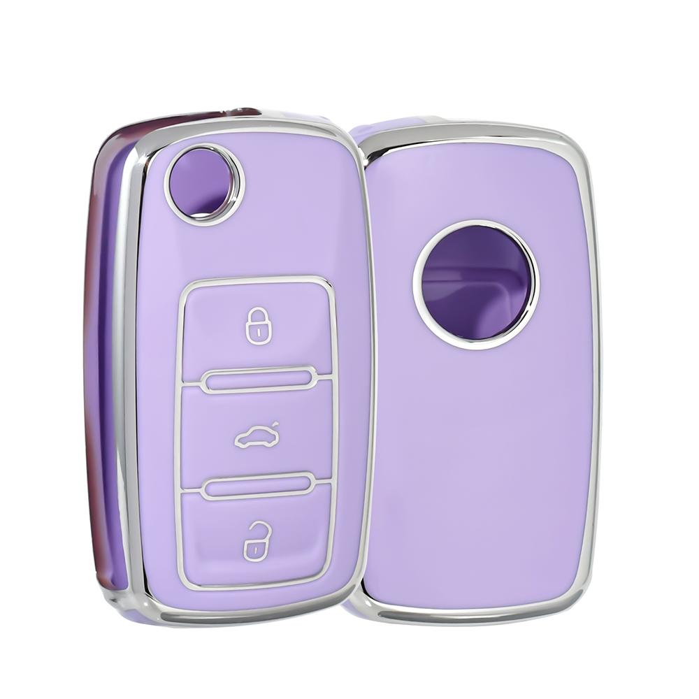 Car Key Case Cover Keychain for Volkswagen Key Sleeves Langyi Sagitar Jetta Weiling Bora Tiguan VW Keychain for Car Key Case