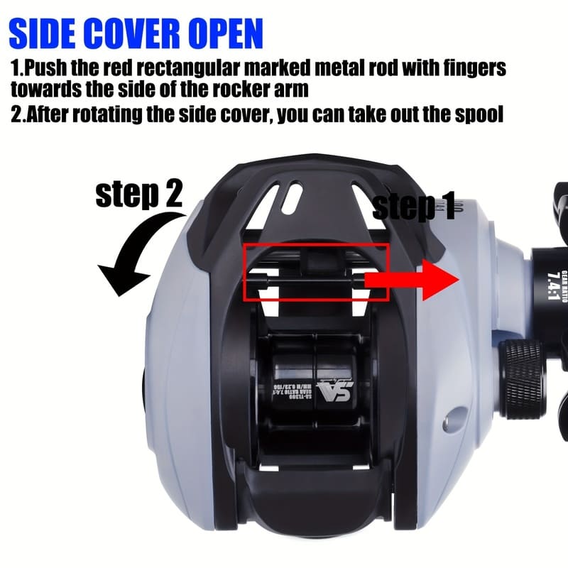 Long Distance Casting Reel High Speed Gear Ratio Corrosion Resistant Brass and Stainless Steel Bearings Smooth Performance for Saltwater Fishing