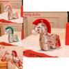 Traditional Horse Plush Toy With Flower Print Design And Tassel Decor For New Year Gifts And Celebrations