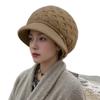 Hats Women's Fashion Versatile Mom Hat Wool Hat Ear Protection Hat Winter Plush Warm Peaked Cap Knitted Hat