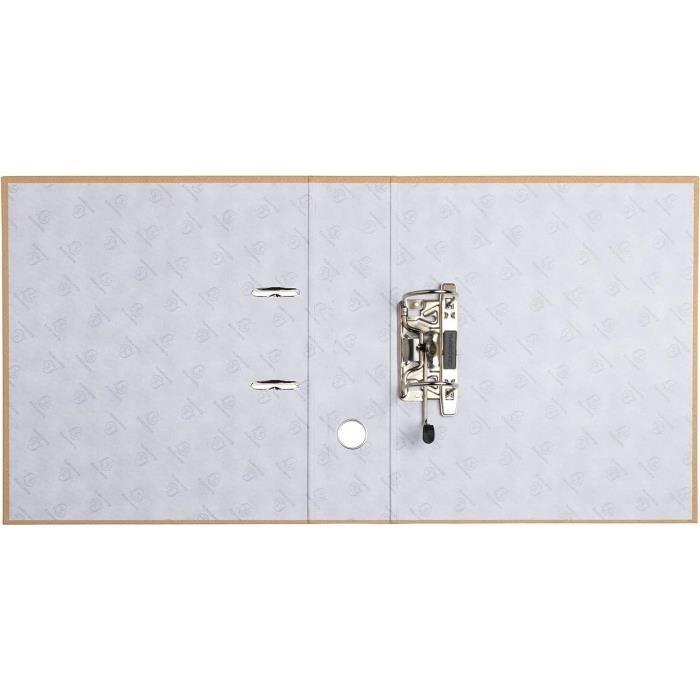 Classeur à levier - EXACOMPTA - Office by Me - A4 - 80 mm - Beige - Carton recyclé