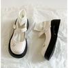 2025 New Summer Popular Small Leather Shoes Temperament Casual Rhinestone Butterfly Out Lolita Mary Jane Single Shoes