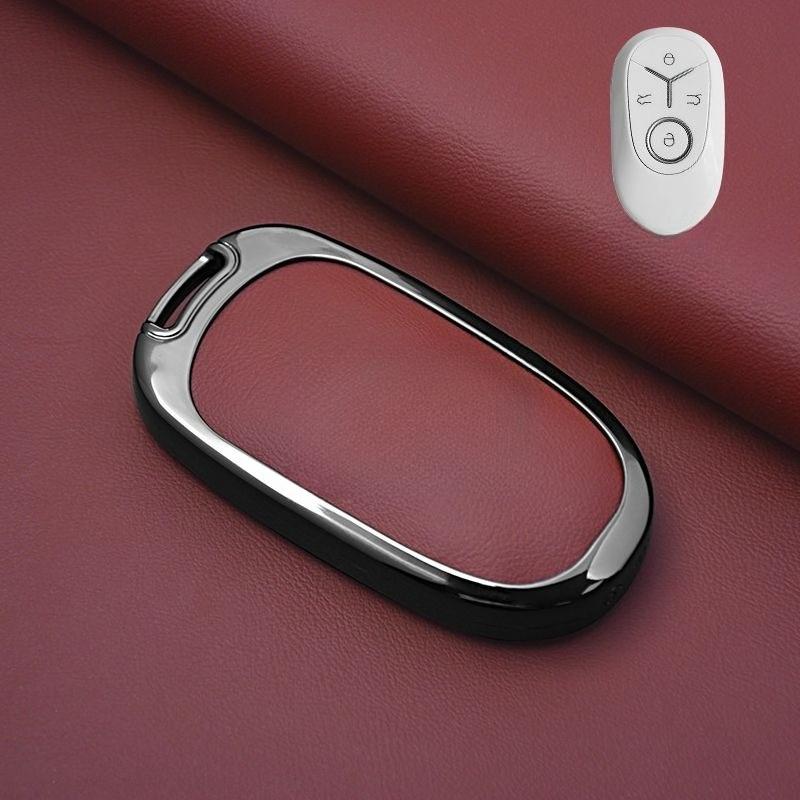 Car Key Case Buckle Car Key Case for Geely EX2 2025 2026 Key Case for Car Organizer Keychain Covers  Interior Accessories red-single