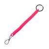 Spring Lanyard Wristband Security Gear Retractable Key Cord Clasp Elastic Ropes Spiral Stretch Keychain Spring Rope Key Ring