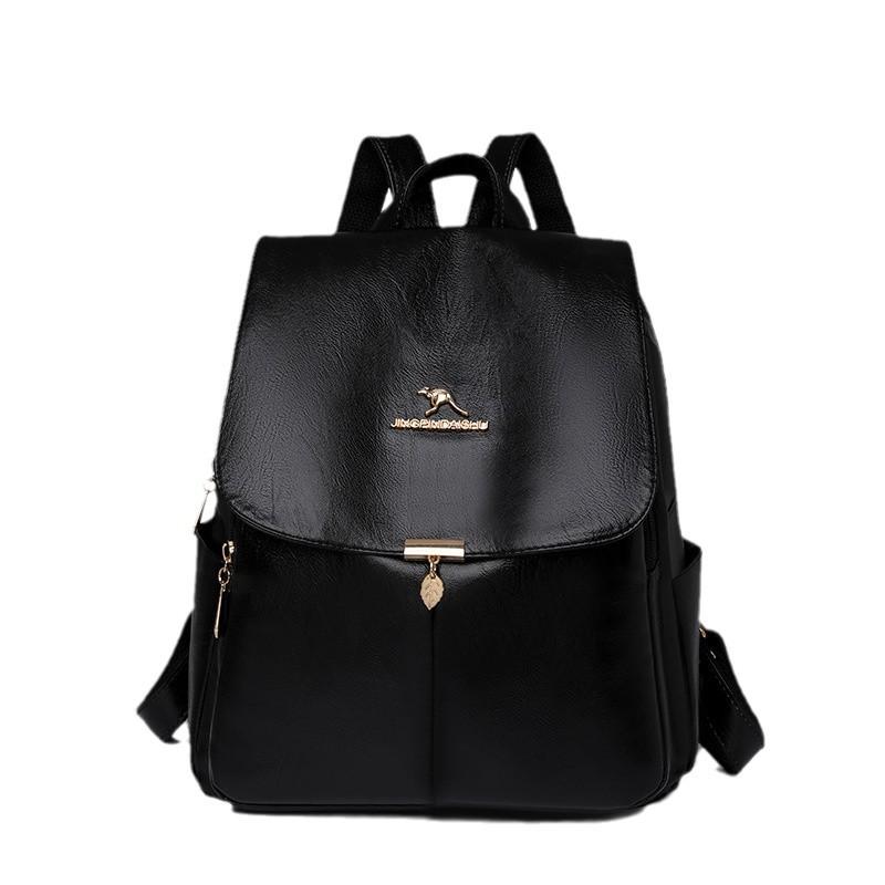 Schoolbag Genuine Backpack 1011 Backpack New Fashion Going Out Soft Leather Large Capacity Mom Ladies Commuter Travel Bag