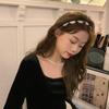 Headwear Bow Headband Ins Pearl Hair Hoop Sweet Pearl Hair Band  High Head Top