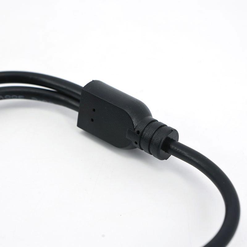 18awg 10A 30CM Cable DC 1 Female To 2 Male 2 Way Splitter Connector Power Supply Adapter Extension Cord 5.5x2.1mm