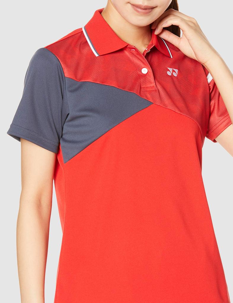 YONEX Short Sleeve Game Sunset Red Japan XO To Japanese Size Women's Shirt, (496), (equivalent 3L)