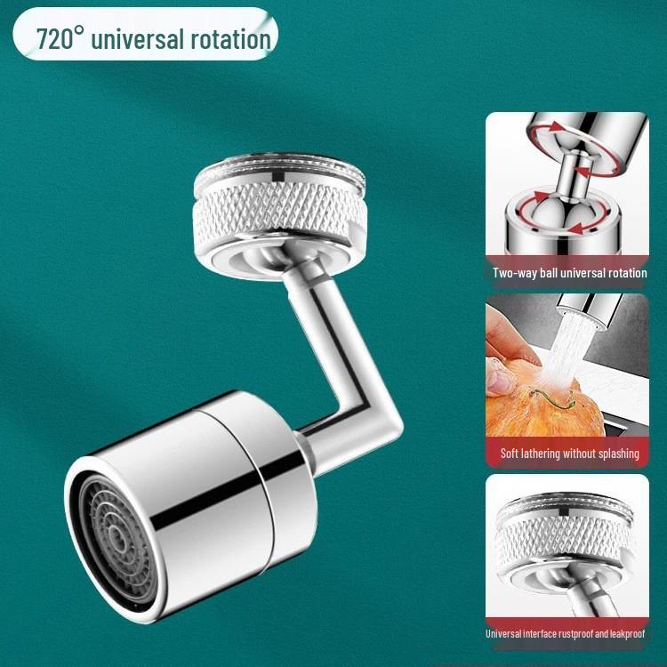 Universal Anti-Splash Faucet Aerator Extension Spout for Washbasins