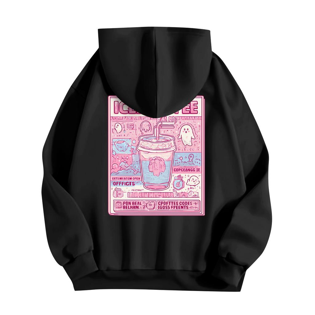Children's Casual Fashion Halloween Print Long-Sleeved Hooded Sweatshirt