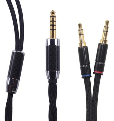 KK CABLE Câble audio de mise à niveau compatible, câble d'écouteur de remplacement pour T1 T5, câble audio de mise à niveau NK-A II, écouteurs, fiche 4,4 mm, NK-A (1,5M (4,9 pieds))
