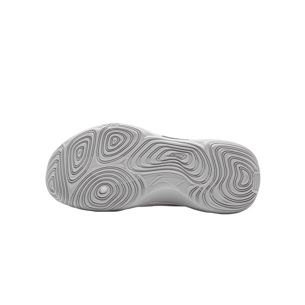 Li Ning Childrens Tian Ying Fabric Lightweight Comfortable Shock Absorption Rebound Low Top Basketball Shoes Kids sneaker Standard-White YKBV034-3
