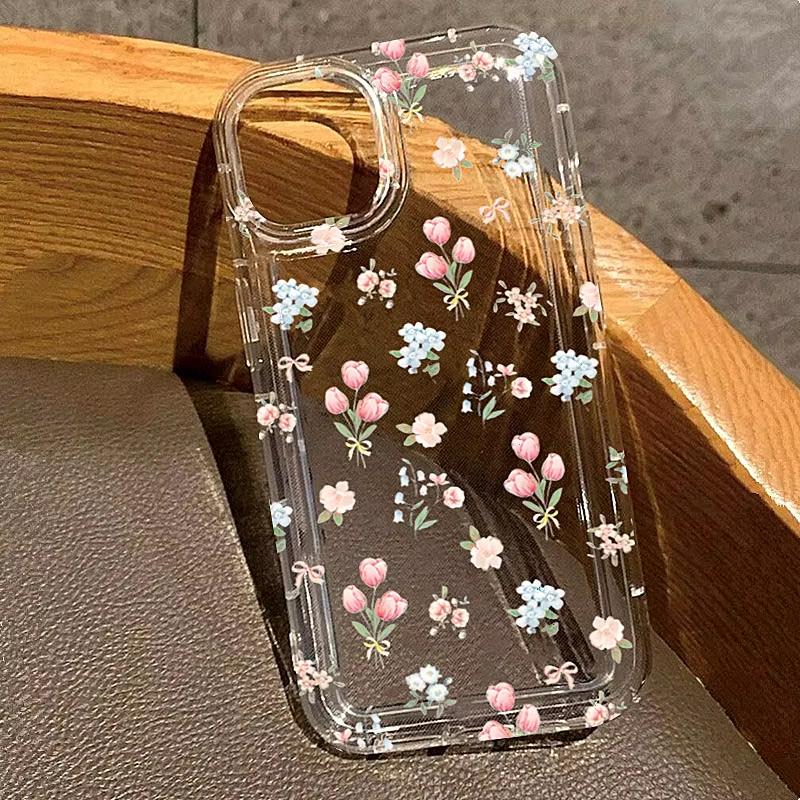 

Cartoon Cherry Floral Clear Phone Case for Xiaomi Redmi Note 13 12 11 Pro Plus 4G 5G 10 9 9S 8 Pro Redmi 12C 10C 9C 9A 9T Cover Redmi 10C