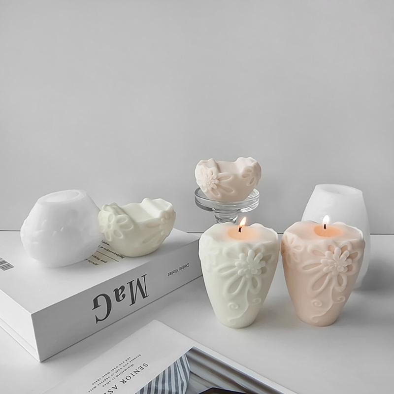 Silicone Soap Mold Silicone Candle Molds Hydrangea Flower Shape Clay Mould Silicone Soap Making Molds Silicone Texture