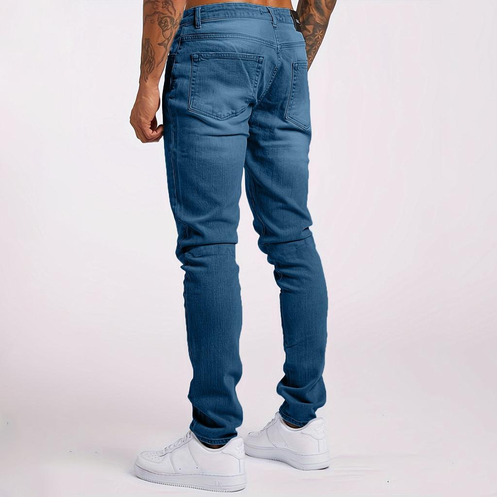Men's Jeans Casual Trend Slim Fit With Pocket Pants
