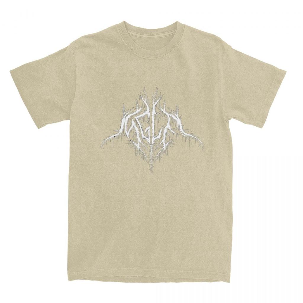 Man T-Shirt Mgla Black Metal Music Logo T Shirts Leisure Beach Tees Vintage Custom Logo 100% Cotton Tops Gift