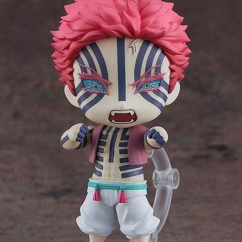 10cm Nendoroid #2112 Akaza Figure Demon Slayer Anime Action Figure Pvc Movable Collectible Model Toy With Effect Parts Toy Gifts