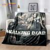 The Walking Dead Horror Soft Plush Blanket,Flannel Blanket Throw Blanket for Living Room Bedroom Bed Sofa Picnic Cover Bettdecke