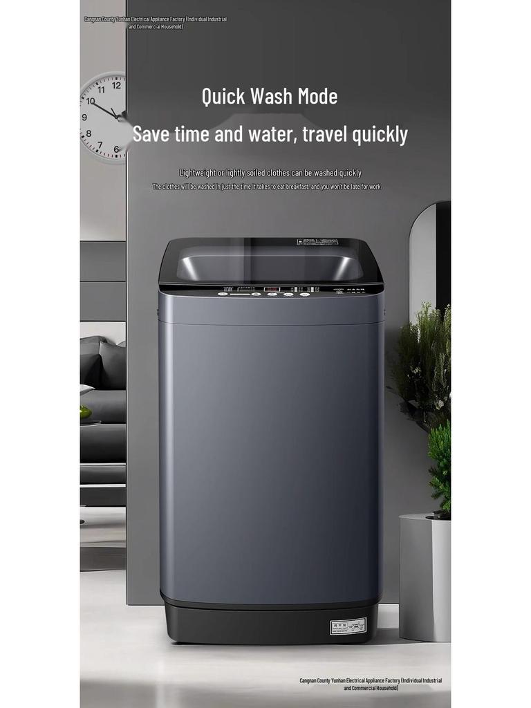 Compact Washer-Dryer Combo: Fully Automatic, Large Capacity, Ideal for Rentals and Small Dorms
