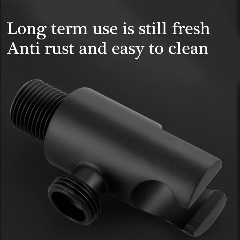 Wall Mounted Handheld Shower Holder Shower Mounting Brackets Wall Elbow Spouts Water Inlet Angle Valves Bathroom Accessory