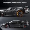 1:24 GT2 Valkyrie Model Toys Alloy Diecast Cars Doors Opened with Light Music Pull Back Miniature Vehicle Sports Car Toy for Boy