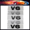 3D Premium V6 V 6 Letters for Car Engine Hood Fender Trunk Tail Rear Decal Emblem Badge Sticker