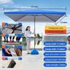 Land Eagle Large Rectangular Outdoor Awning Umbrella