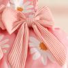 European & American Baby Striped Long-Sleeve Top, Floral Suspender Skirt & Headband Set for Spring & Autumn Girls