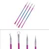 4Pcs Blackhead Facial Acne Pimple Pore Remover Tweezer Curve Extractor Set Kit