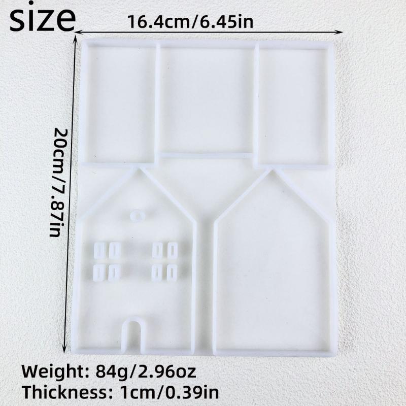 Masa Süsü Kalıbı Silikon Kalıp Minyatür Ev Şekilli Kalemlik Süsü Alçı Kalıp Takı Yapım Malzemeleri