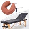 Face Cradle with Pillow for Massage Table Comfortable PU and Sponge Aluminum Alloy Bracket Sturdy