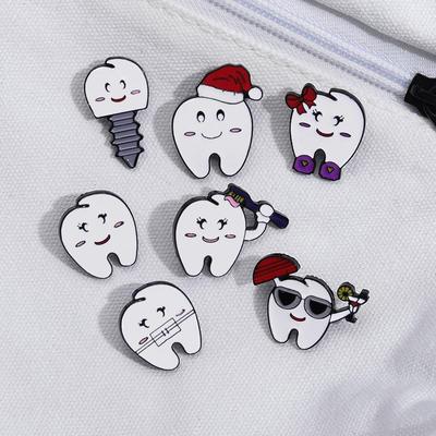 Cross-border Fun Teeth Series: Love Teeth Gum Protecting Cartoon Brooch Gift