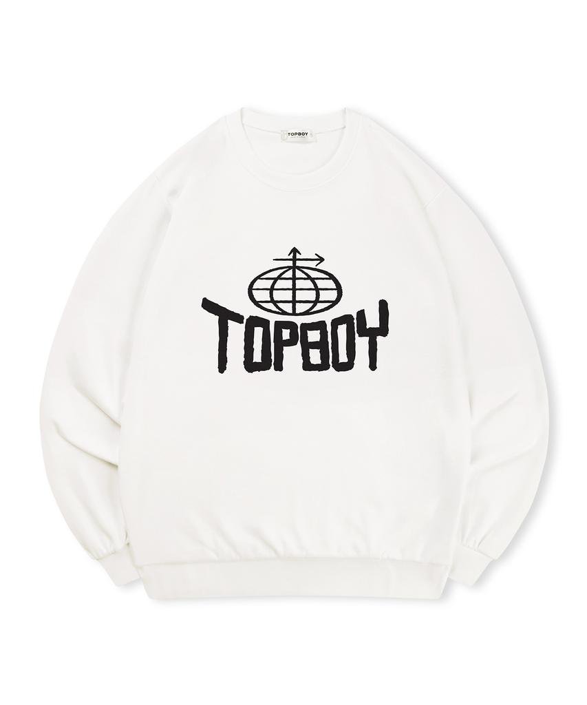 TOPBOY [Non-Fleece Or Fleece] Aeroglobe Printed Sweatshirt (Type A)