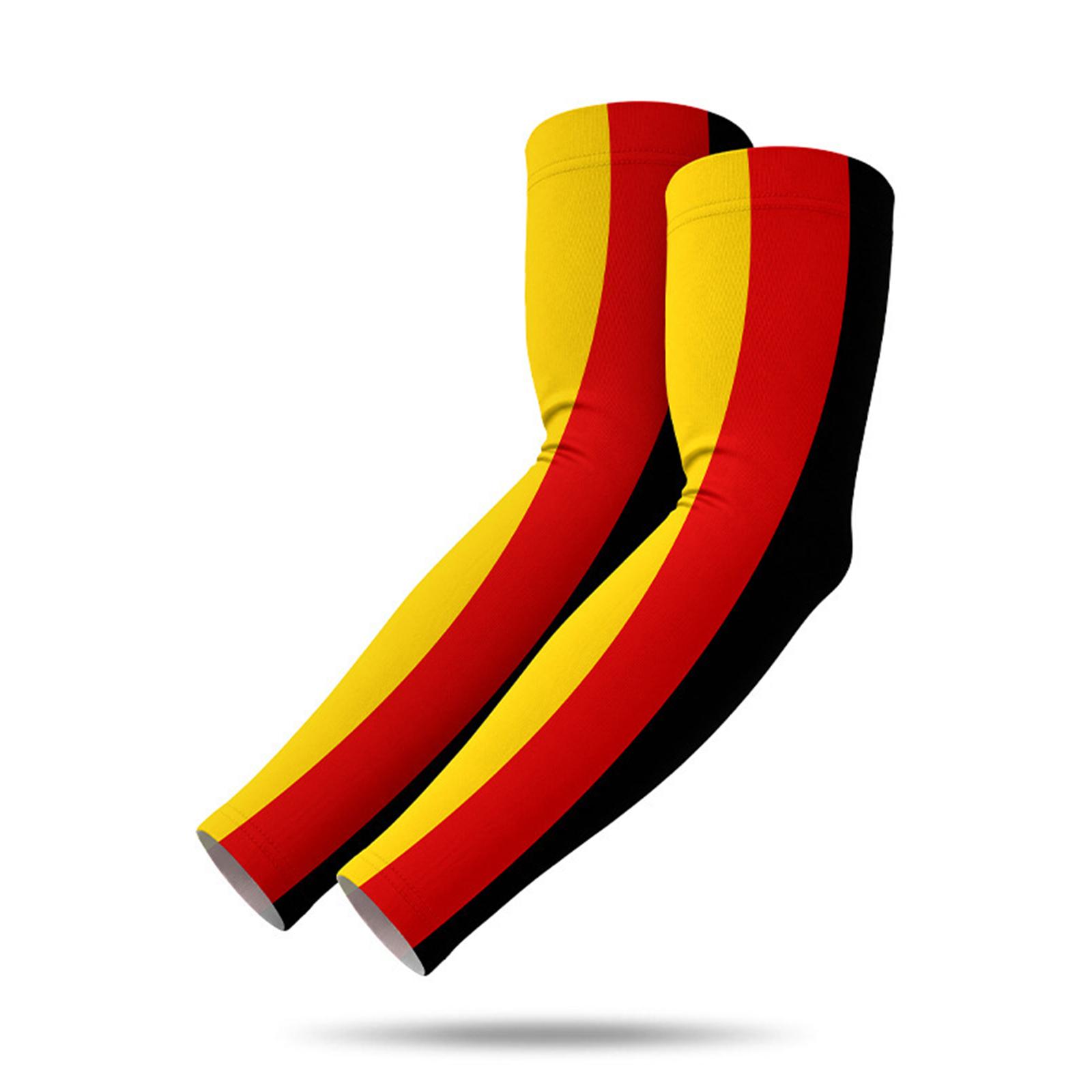 

Sports Arm Sleeves with Moisture Wicking Fabric and Printed Graphic Design for Outdoor Activities and Sun Protection XL жовтий