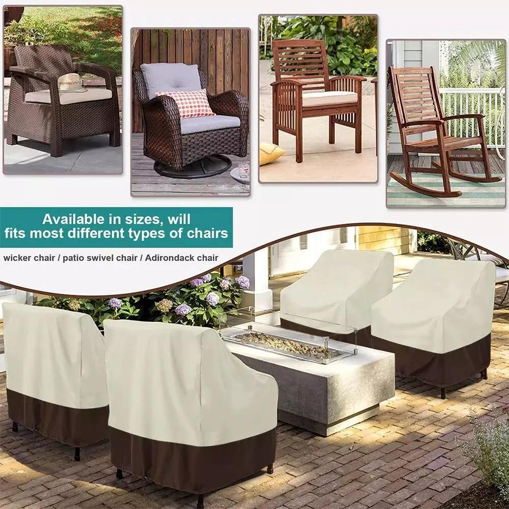 Waterproof Patio Chair Cover Outdoor Garden Furniture Recliner Chair Seat Cover