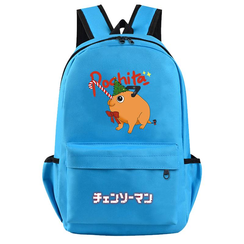 Anime Chainsaw Man Rucksack für Jungen Mädchen Hildren Zurück zur Schule Schultasche Student Kawaii Rucksack Luffy Nami Lysop Leichte Taschen