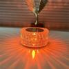 Creatively LED Crystal Table Lamp RGB USB Light Touch Projection For Home Bedroom Atmosphere Light Decoration LED Night Light