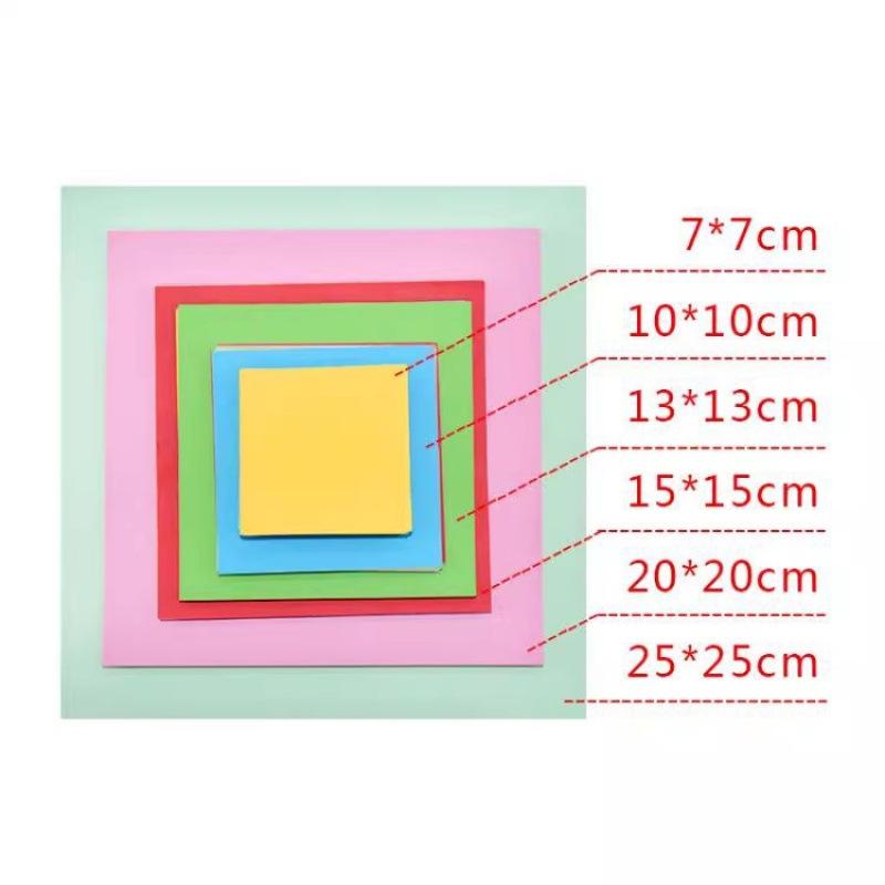 15cm Children's Origami Craft Paper - Colored for Paper Cranes & Cutting