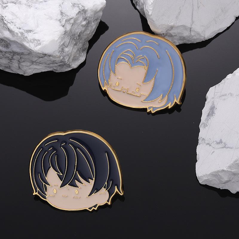 Anime Stylish Character Brooch Unique Metal Enamel Pin Trendy Fashion Accessory For Everyone