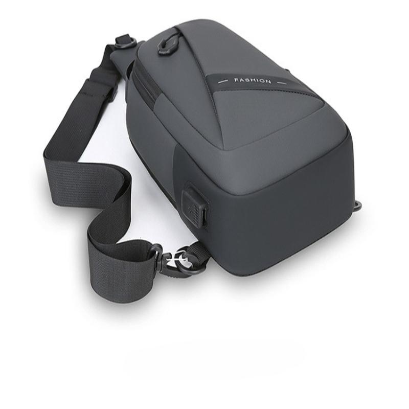 1Pc New Breast Bag Men's Fashion Casual Business Shoulder Messenger Bag Youth Large-capacity Outdoor Sports Bag
