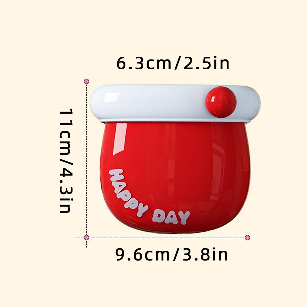 Refrigerator Magnetic Storage Box Punch-free Wall Mounted Dopamine Fridge Sundries Container Desktop Pen Holder