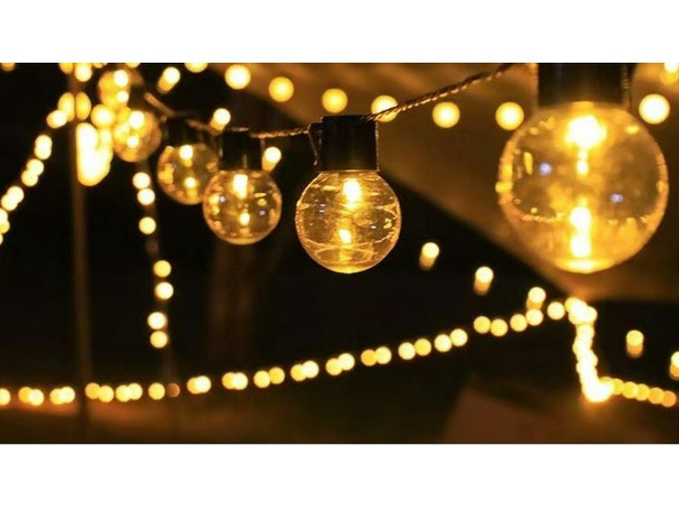 Waterproof Outdoor LED Retro Bulb String Lights for Camping, Courtyard, Balcony, and Decorative Use
