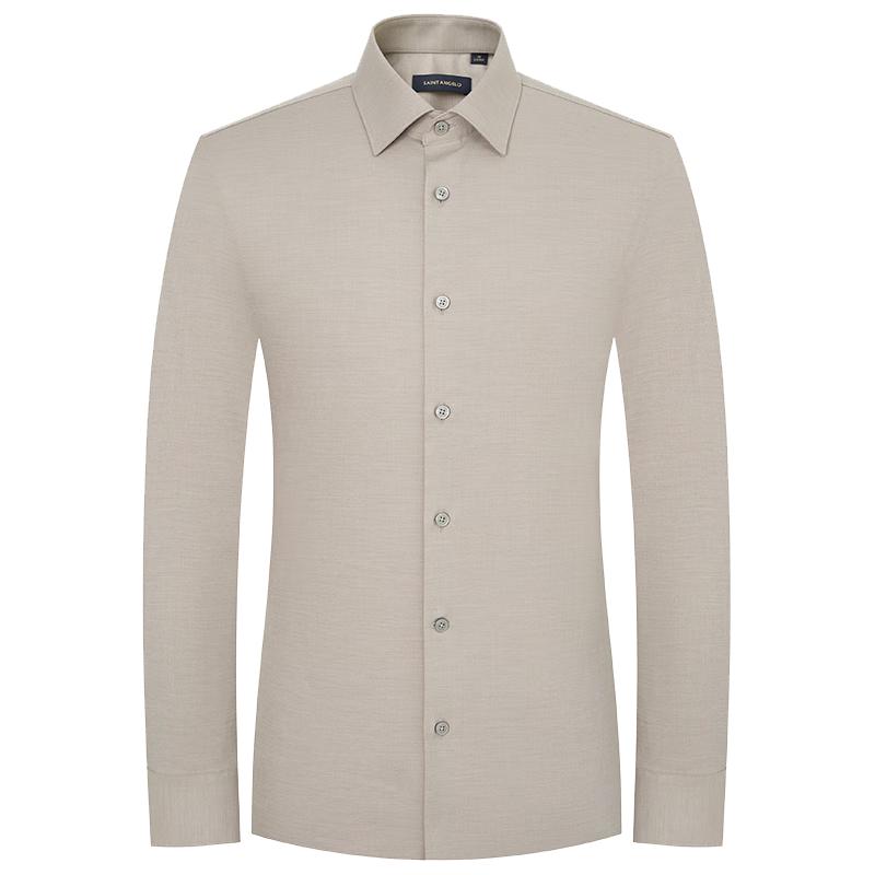 Baoxiniao Men s Machine Washable Business Long Sleeve Dress Shirt 43