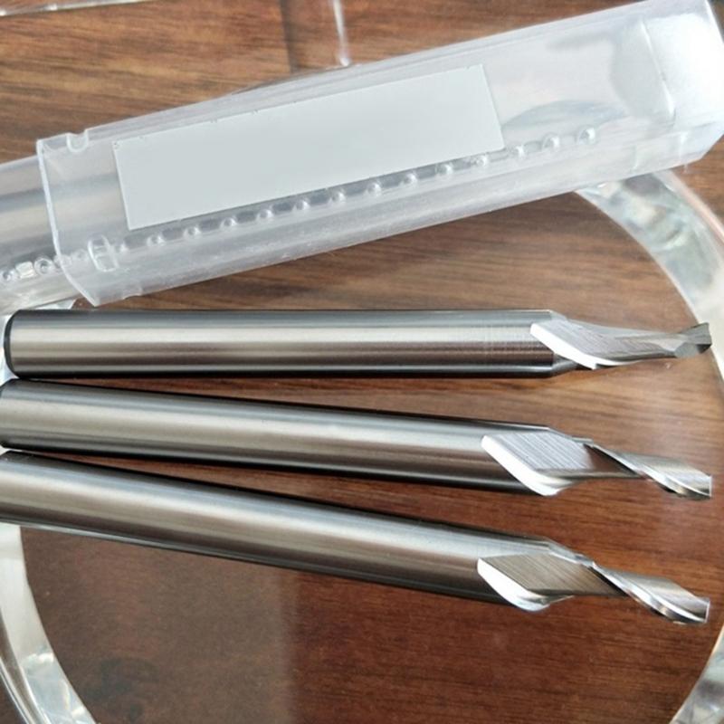 Single Flute End Mill Router Bit For Aluminum Cutting Highly Speed Steel Spirals End Mill Steel Cutter Router Bit