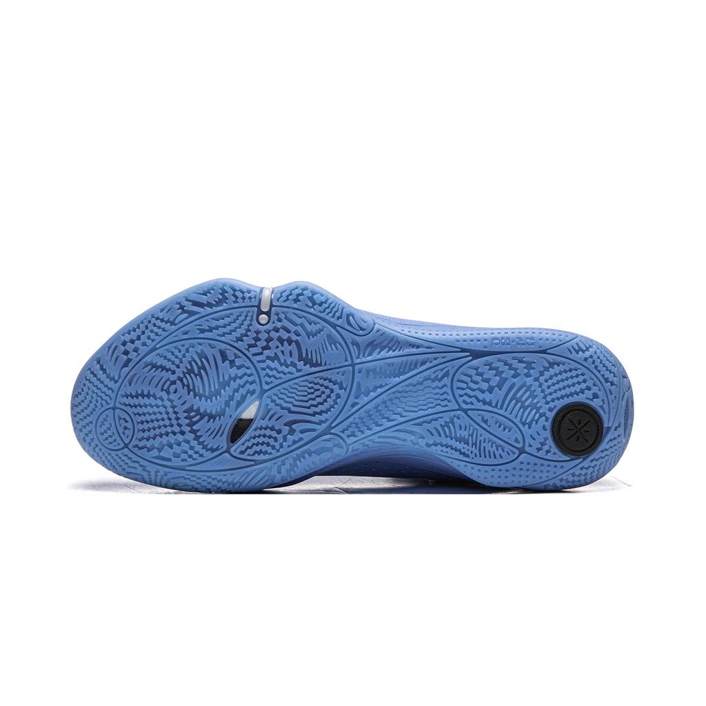Li Ning All City 14 Ammortizzazione Antiscivolo Resistente all'Abrasione Rimbalzo Scarpe da Basket Basse da Uomo Blu Baia ABAW001-12