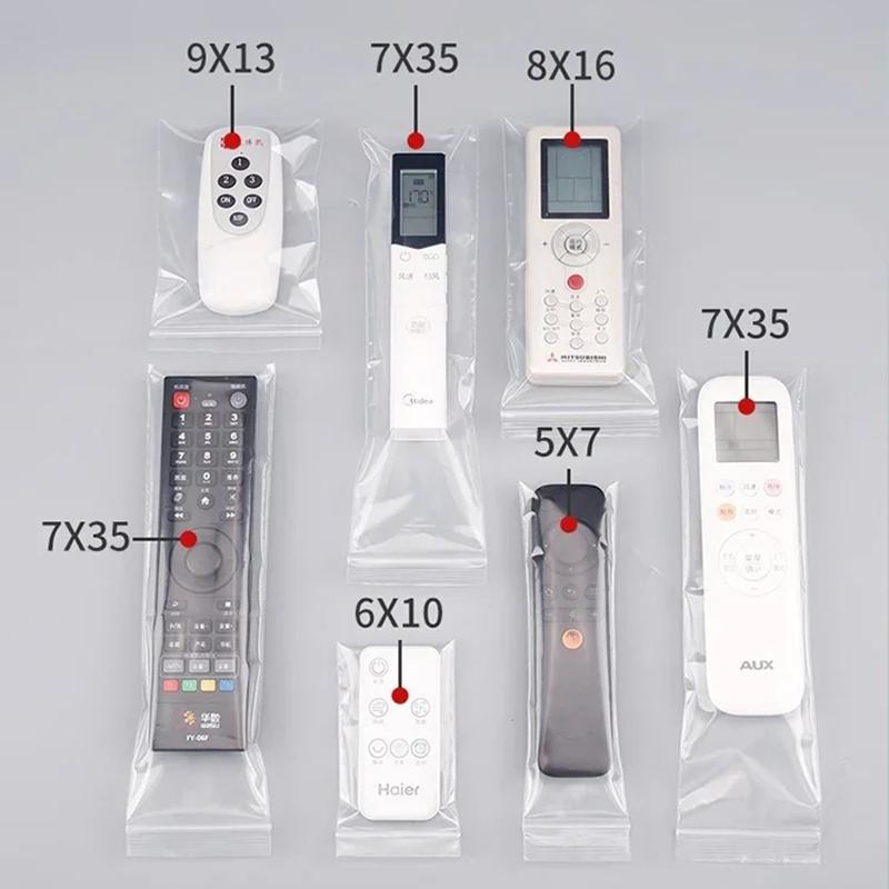 100 Stück PE Lange Form Transparent Zip-Lock-Beutel Rechteckig Kunststoff Dicke Verpackungsbeutel Streifen-Reißverschluss Wiederverschließbar Schlank Dicke Verpackungsbeutel