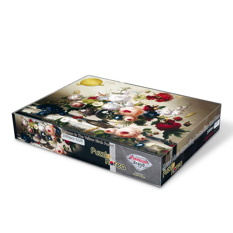 2000-teiliges Puzzle – Rosenvase, die Schmetterlinge anzieht (Mini), beliebtes koreanisches Puzzle