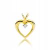 Gold Pendant With Diamond Heart 585 Diamond